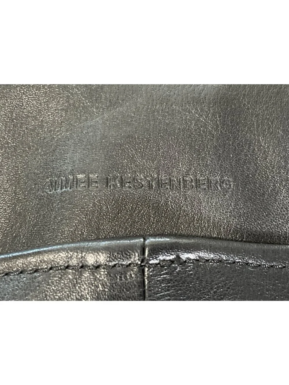Aimee Kestenberg Black Leather Backpack Convertible Shoulder Bag